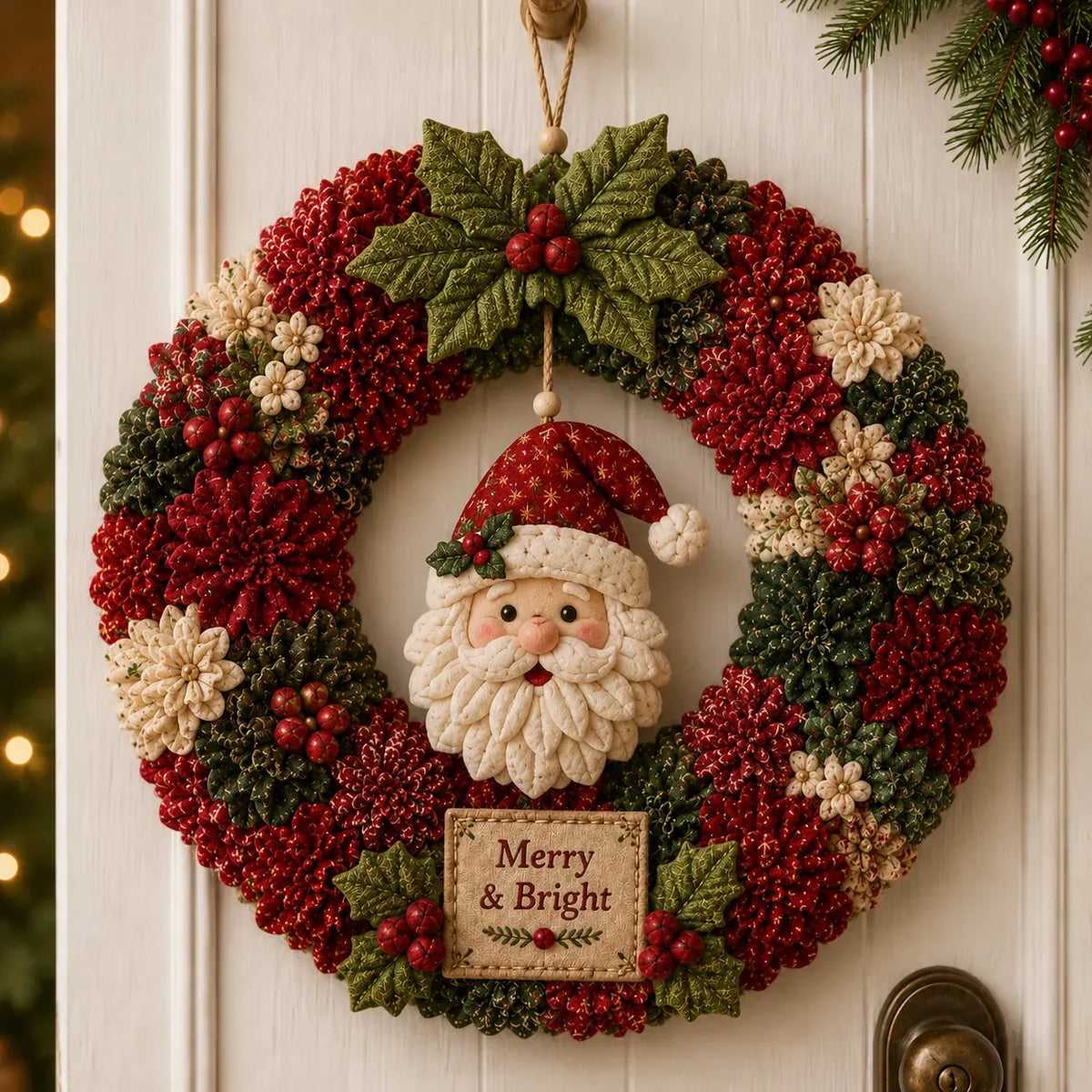 🎄 Make A Christmas Wreath You'll Be Proud To Display ❤️ 3D Fabric Poke DIY Kit With Tutorial & Guide Included