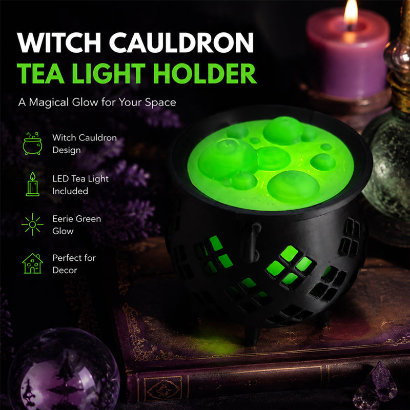 Witch Cauldron Tea Lights 🧙‍♀️ | Glowing Potion Magic ✨🔮