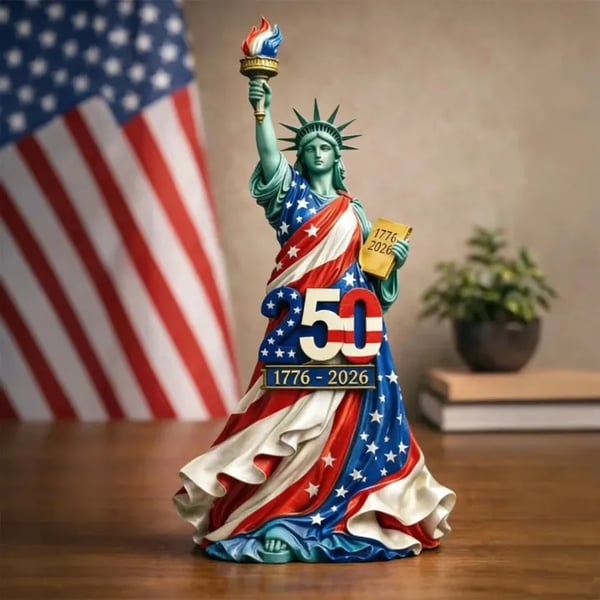 🔥Handmade USA 250th Anniversary Statue of Liberty Figurine