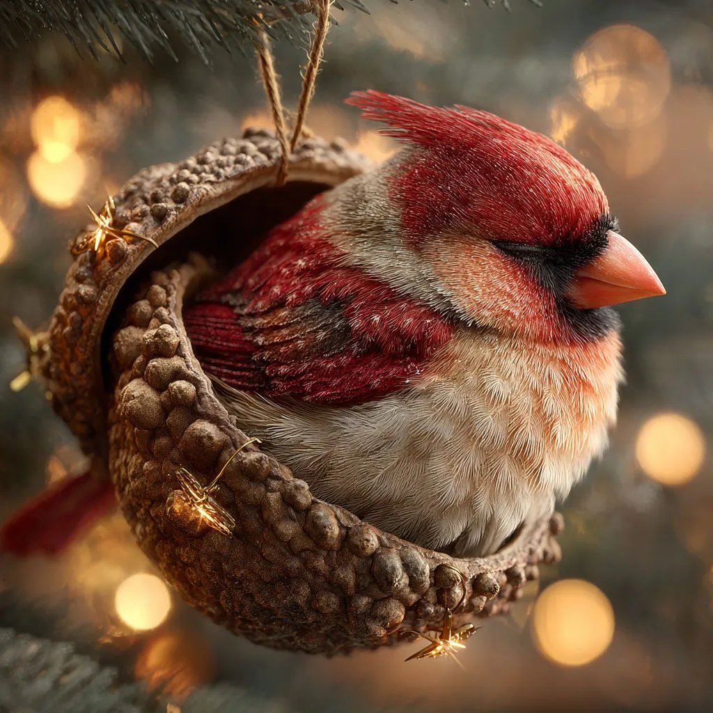 🎁❤️ Forest Animal Acorn Ornaments – Cozy Forest Christmas Ornaments ( 2D )