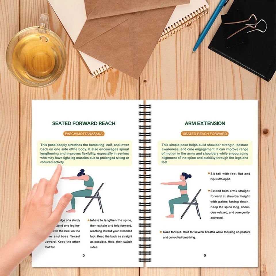 🔥Most Popular in 2026🔥The Complete Guide to Chair Yoga for Seniors Over 60: 40+ Low-Impact Easy Exercises to Restore Strength