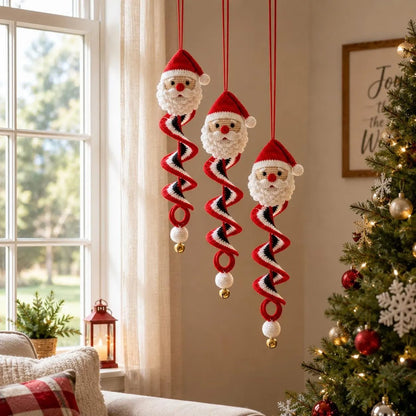 ☃️ Crochet Snowman Spiral Ornament DIY Kit