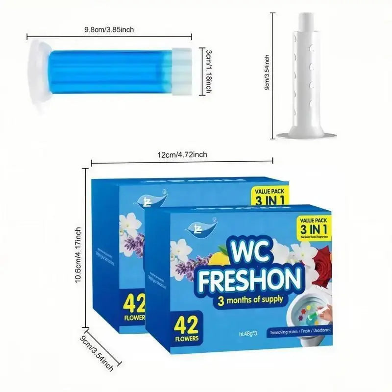🔥Toilet Gel Stamp Box  Deodorizing Bathroom Freshener