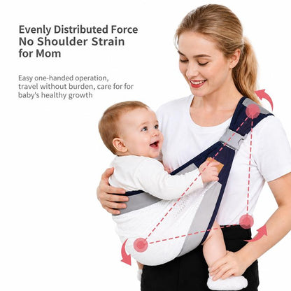 👶Padded Single‑Shoulder Baby Sling | Easy Wear for Grandparents & Parents