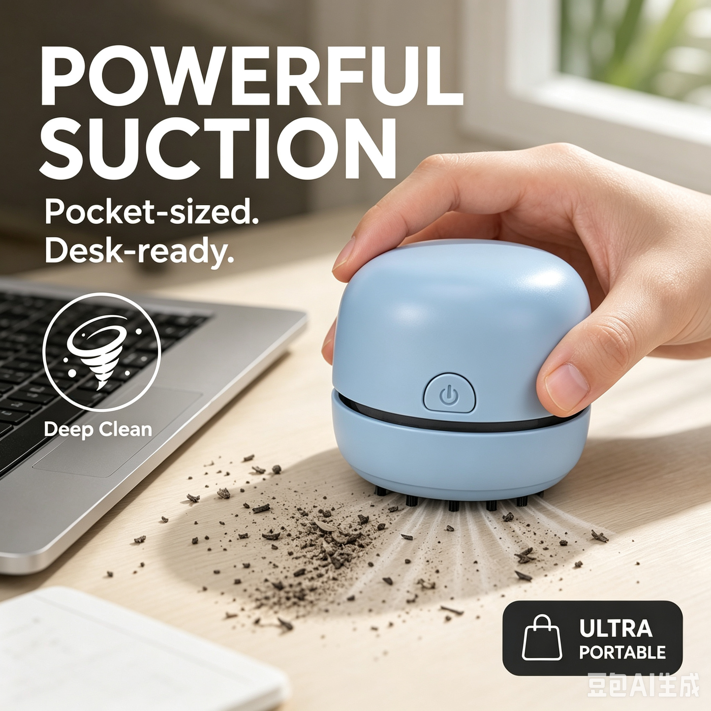 ⏰Portable Mini Desk Vacuum Cleaner