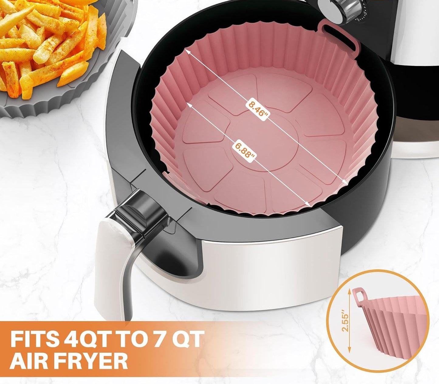 Silicone Air Fryer Baking Tray – Non-Stick & Easy to Clean