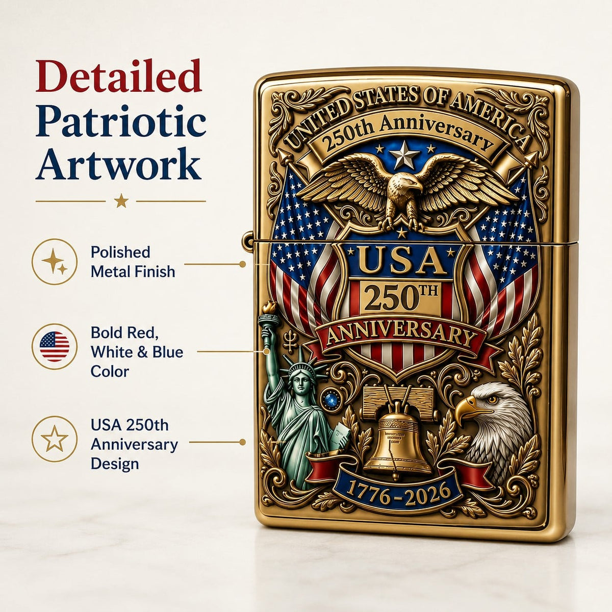 🗽Limited Edition 250th Anniversary Commemorative Lighter