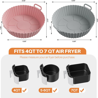 Silicone Air Fryer Baking Tray – Non-Stick & Easy to Clean