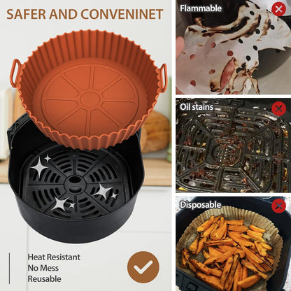 Silicone Air Fryer Baking Tray – Non-Stick & Easy to Clean