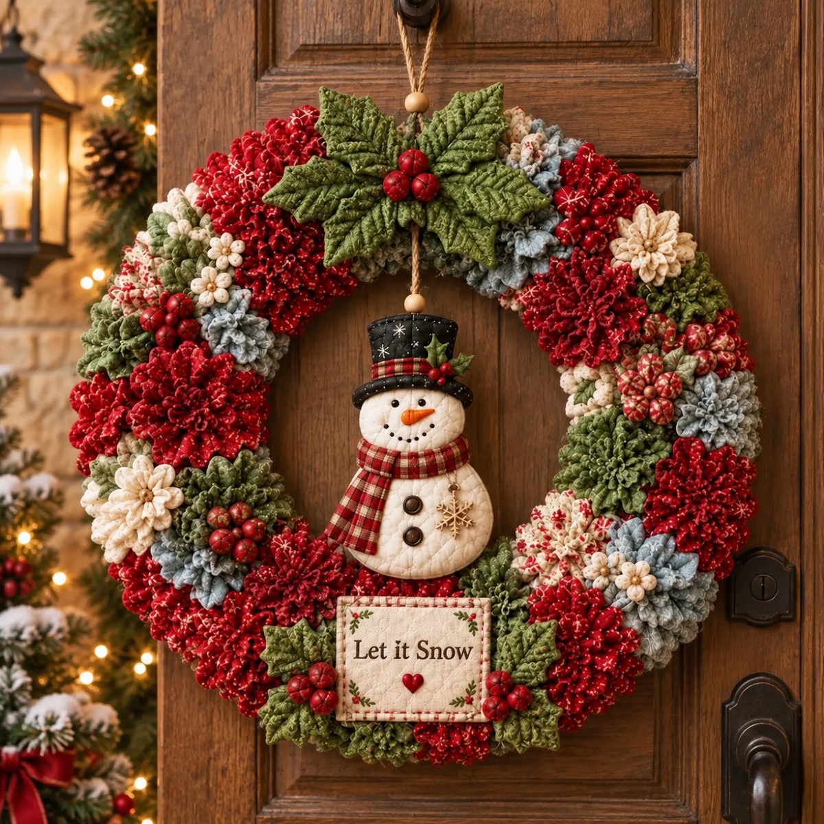 🎄 Make A Christmas Wreath You'll Be Proud To Display ❤️ 3D Fabric Poke DIY Kit With Tutorial & Guide Included