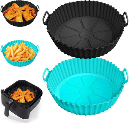 Silicone Air Fryer Baking Tray – Non-Stick & Easy to Clean