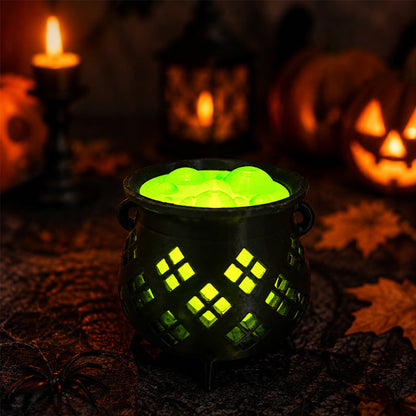 Witch Cauldron Tea Lights 🧙‍♀️ | Glowing Potion Magic ✨🔮
