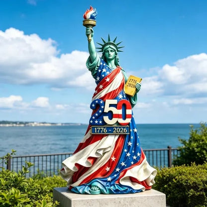 🔥Handmade USA 250th Anniversary Statue of Liberty Figurine
