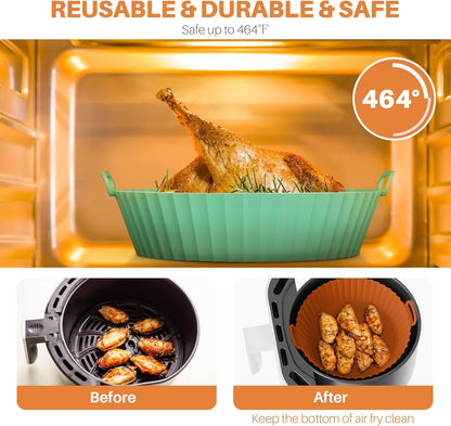 Silicone Air Fryer Baking Tray – Non-Stick & Easy to Clean
