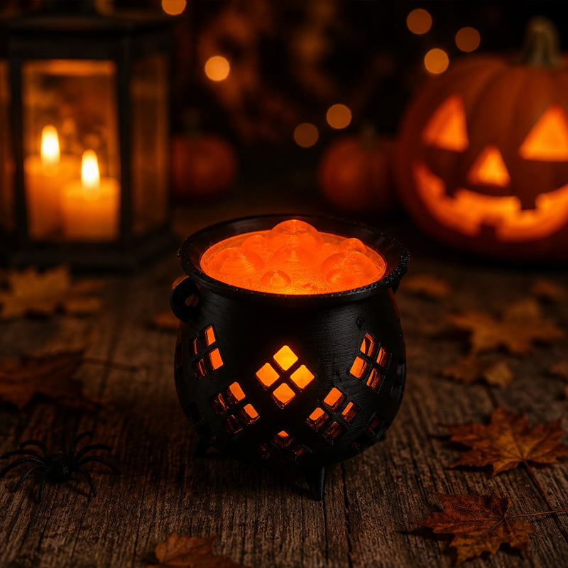 Witch Cauldron Tea Lights 🧙‍♀️ | Glowing Potion Magic ✨🔮