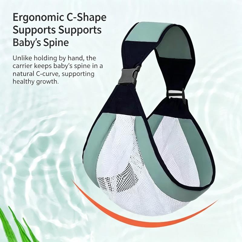 👶Padded Single‑Shoulder Baby Sling | Easy Wear for Grandparents & Parents