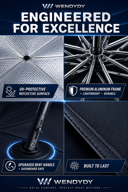 2026 Upgraded Car Windshield Sun Shade Umbrella