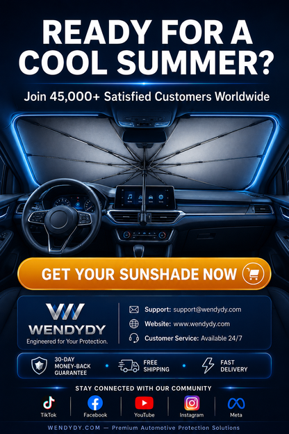 2026 Upgraded Car Windshield Sun Shade Umbrella