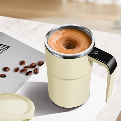 🎁☕️Magnetic Stirring Mug — USB Charging, Temp Display, 380ml