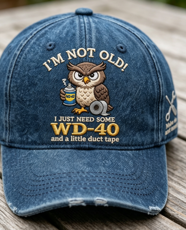 “Not Old Yet” Funny Owl Hat