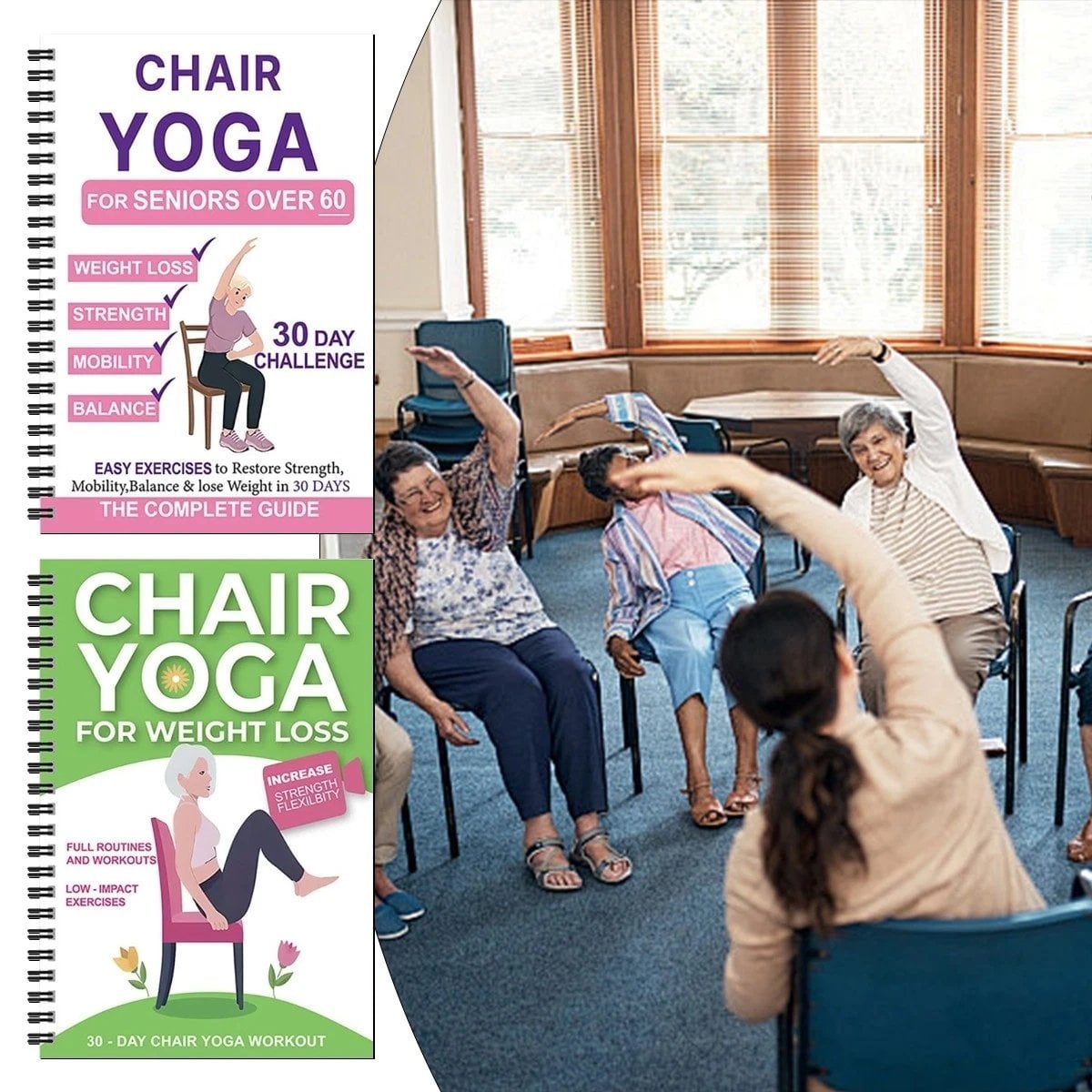 🔥Most Popular in 2026🔥The Complete Guide to Chair Yoga for Seniors Over 60: 40+ Low-Impact Easy Exercises to Restore Strength