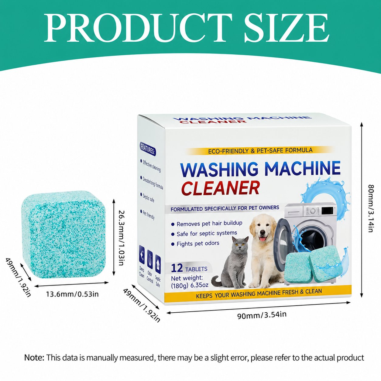 Washing Machine Cleaner Tablets 12 pack