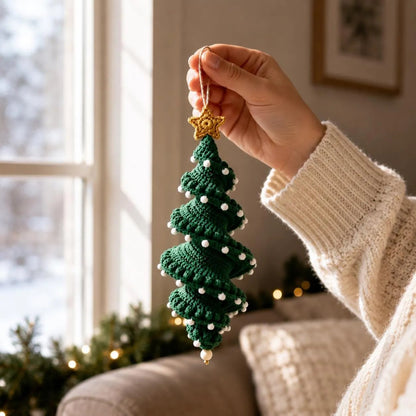 ☃️ Crochet Snowman Spiral Ornament DIY Kit