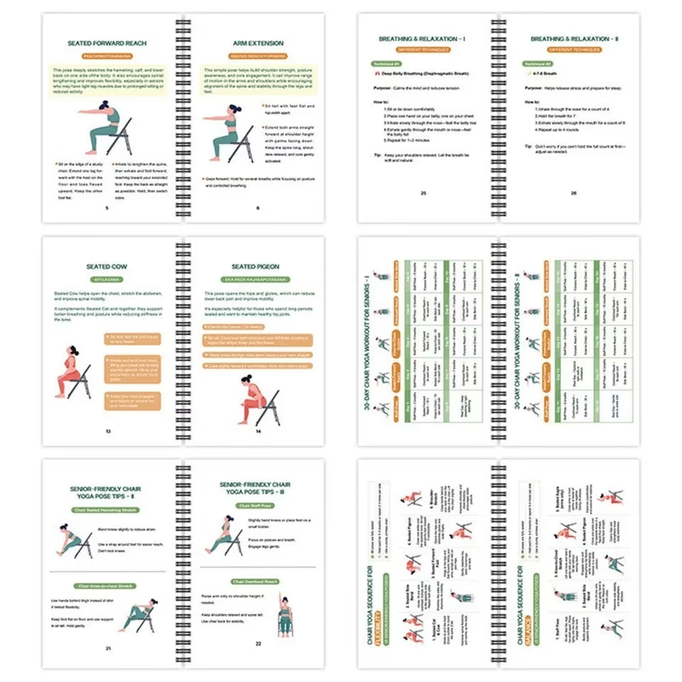 The Complete Guide to Chair Yoga for Seniors Over 60: 40+ Low-Impact Easy Exercises to Restore Strength, Mobility, Balance, and Lose Weight