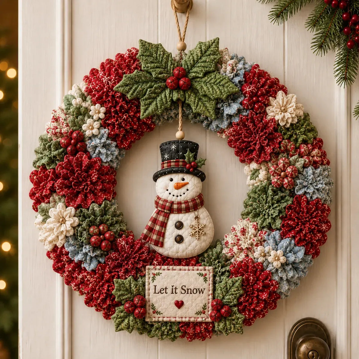 🎄 Make A Christmas Wreath You'll Be Proud To Display ❤️ 3D Fabric Poke DIY Kit With Tutorial & Guide Included