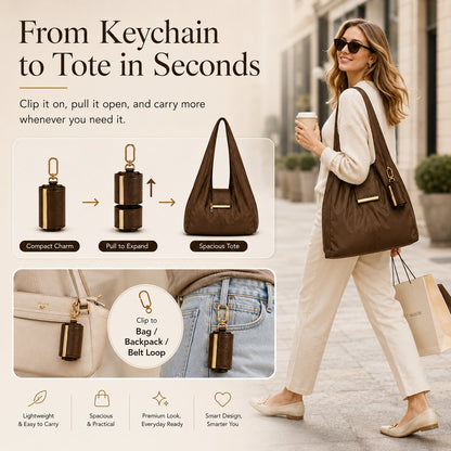 Transformable Bag – Stylish Vegan Leather Tote