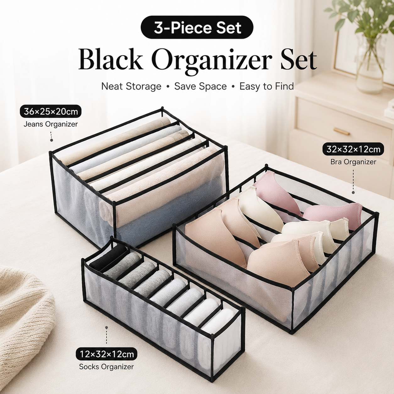 🔥 Wardrobe Clothes Organizer