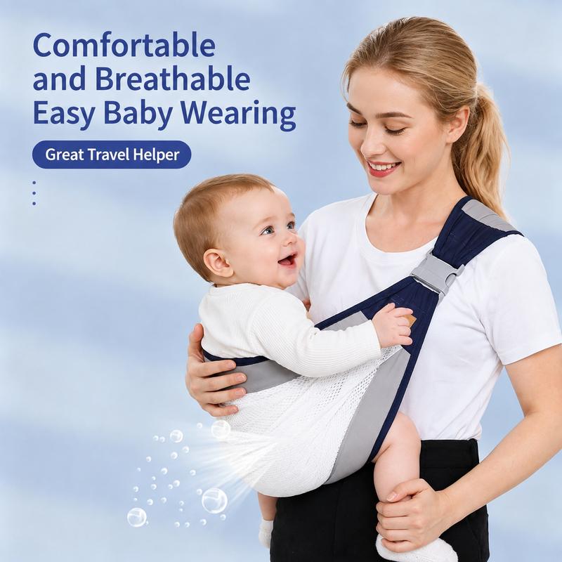 👶Padded Single‑Shoulder Baby Sling | Easy Wear for Grandparents & Parents