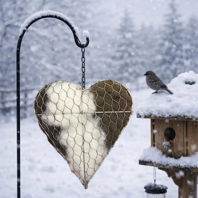 🔥☁ Handmade Cotton Bird Nesting Heart🏡💕 Refillable Design♻️