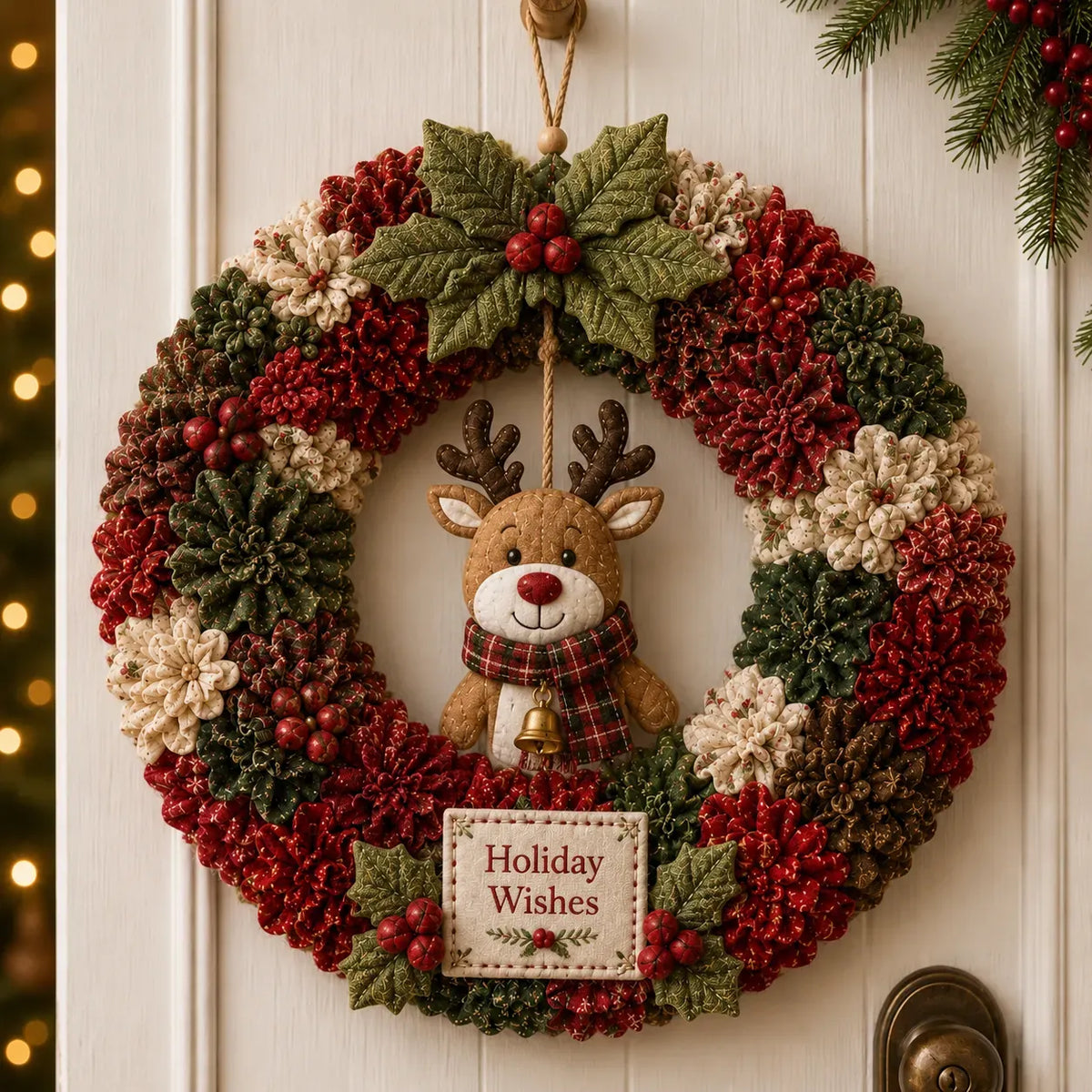 🎄 Make A Christmas Wreath You'll Be Proud To Display ❤️ 3D Fabric Poke DIY Kit With Tutorial & Guide Included