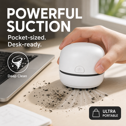 ⏰Portable Mini Desk Vacuum Cleaner