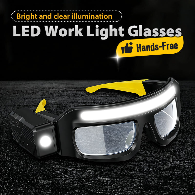 🔥Hands-Free LED Work Light Glasses--The best gift for him