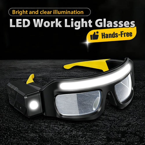🔥Hands-Free LED Work Light Glasses--The best gift for him