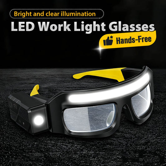🔥Hands-Free LED Work Light Glasses--The best gift for him