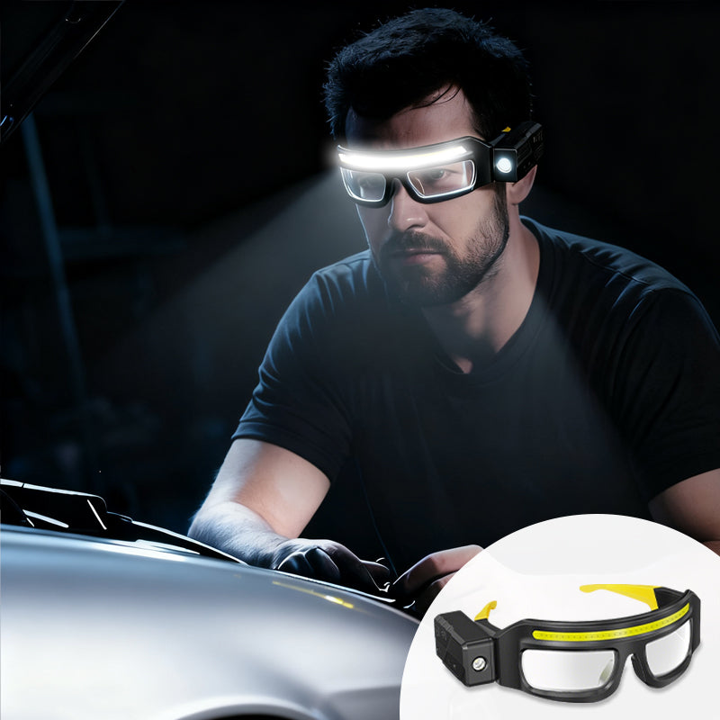 🔥Hands-Free LED Work Light Glasses--The best gift for him