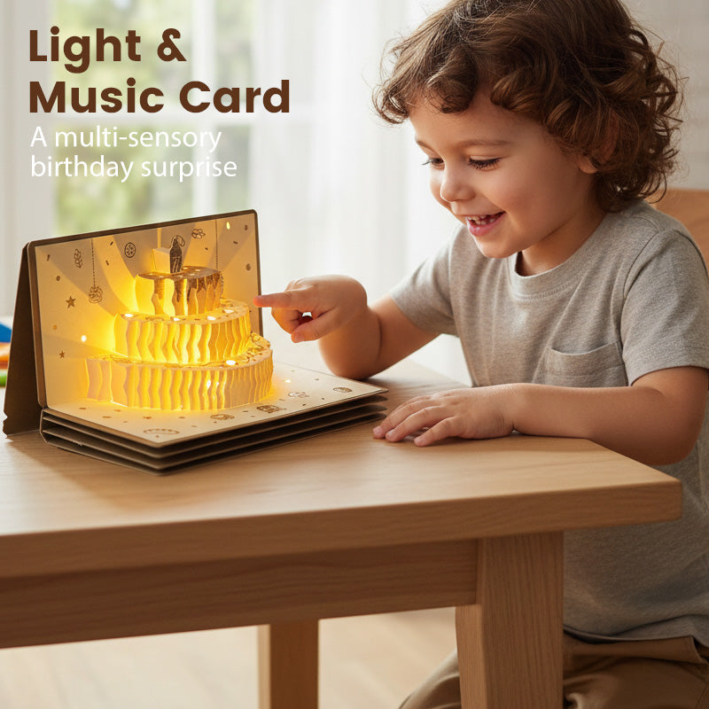 🎂🎂3D Pop-Up Musical Birthday Card with Money Holder