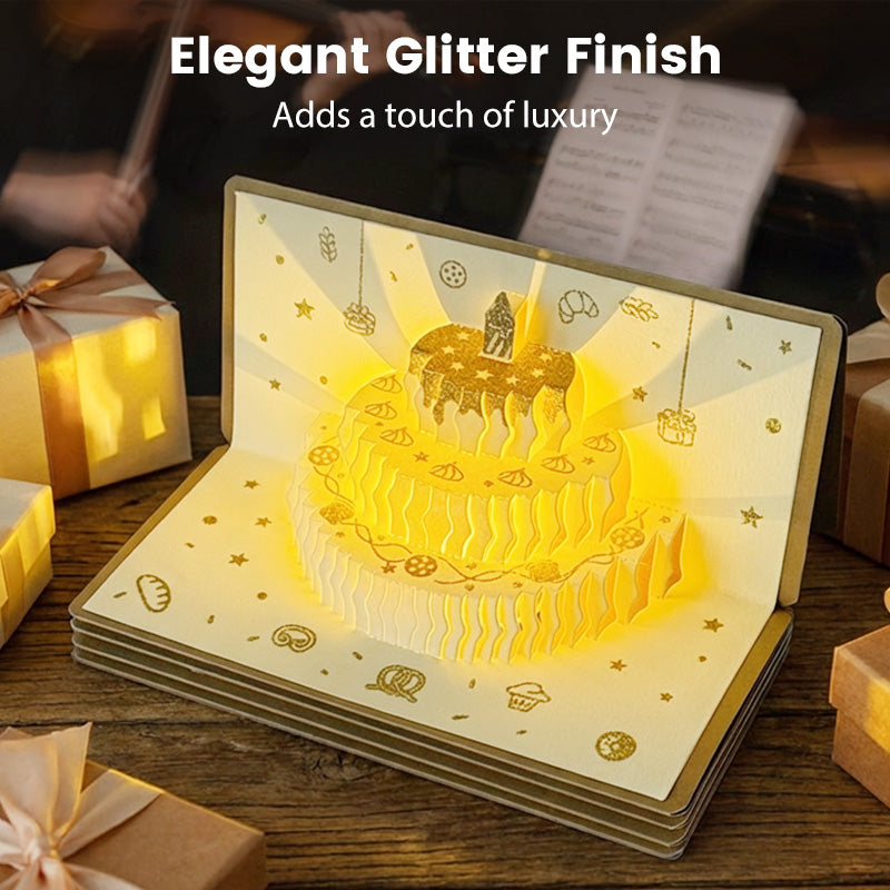 🎂🎂3D Pop-Up Musical Birthday Card with Money Holder