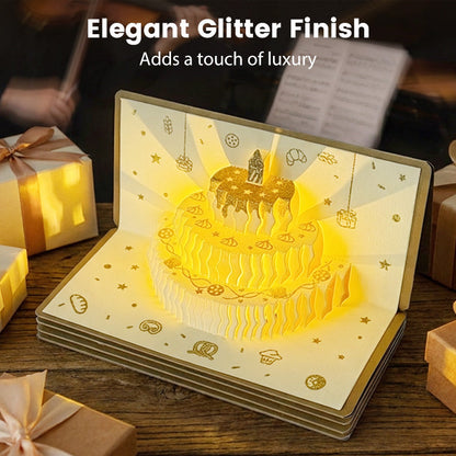 🎂🎂3D Pop-Up Musical Birthday Card with Money Holder