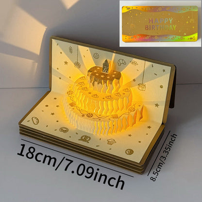🎂🎂3D Pop-Up Musical Birthday Card with Money Holder