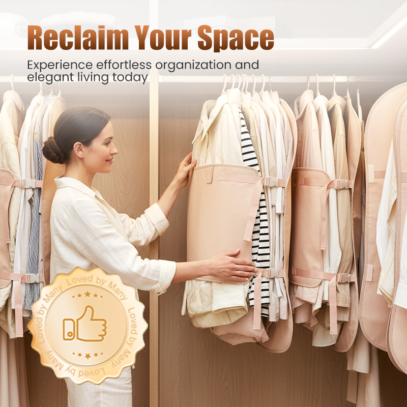 👚🛡️Dust-Proof Compression Clothing Cover for Wardrobes