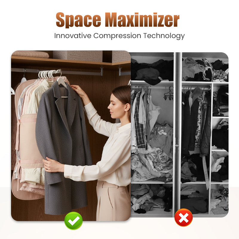 👚🛡️Dust-Proof Compression Clothing Cover for Wardrobes