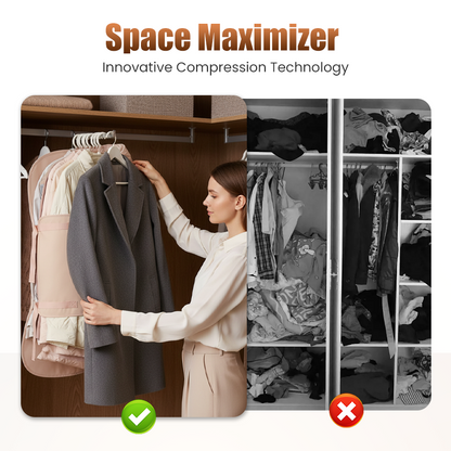 👚🛡️Dust-Proof Compression Clothing Cover for Wardrobes