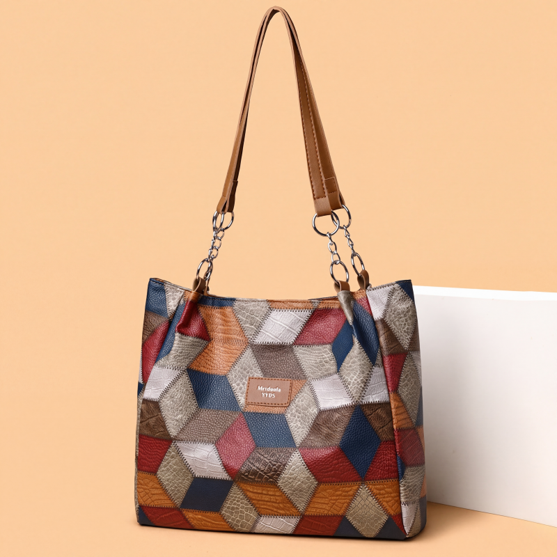 🎅Christmas HOT SALE👜 Women's Geometric Tote Bag – Large Capacity Stylish Handbag For Everyday Elegance👜