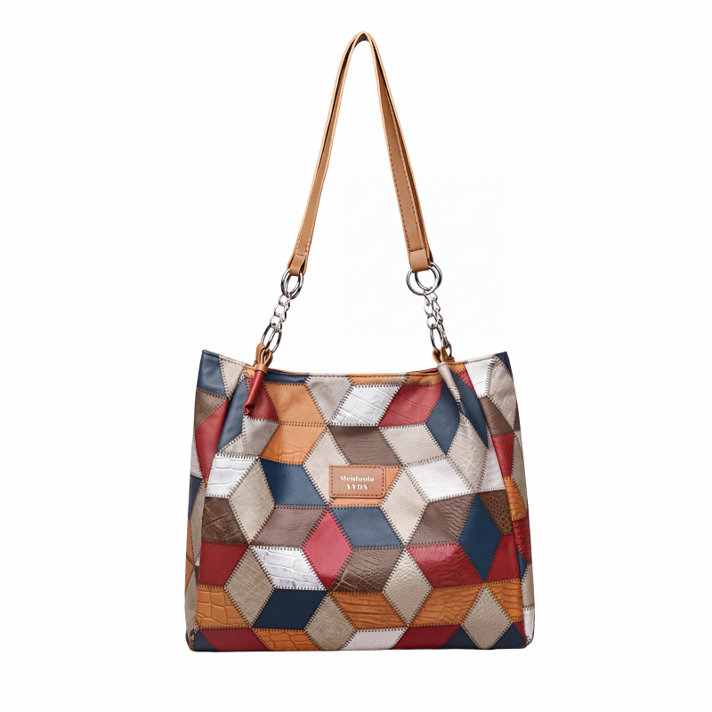 🎅Christmas HOT SALE👜 Women's Geometric Tote Bag – Large Capacity Stylish Handbag For Everyday Elegance👜