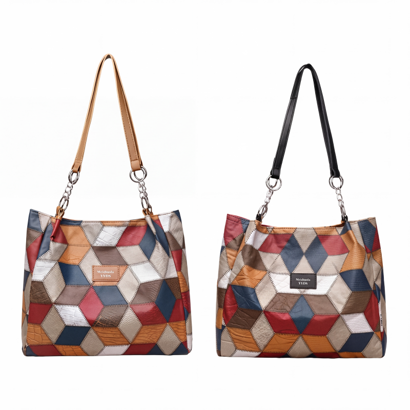 🎅Christmas HOT SALE👜 Women's Geometric Tote Bag – Large Capacity Stylish Handbag For Everyday Elegance👜