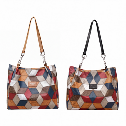 🎅Christmas HOT SALE👜 Women's Geometric Tote Bag – Large Capacity Stylish Handbag For Everyday Elegance👜
